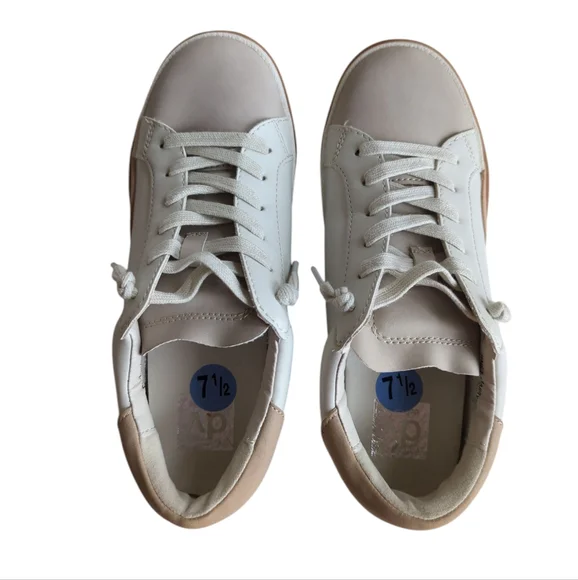 DV Dolce Vita Harryson Faux Leather Lace Up Sneakers 7.5 Blush Multi - Picture 10 of 16